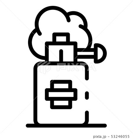 Gas grenade icon, outline style 53246055