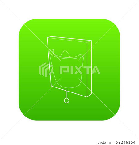 Electric wall lamp icon green vector Electric wall lamp icon green vector 53246154