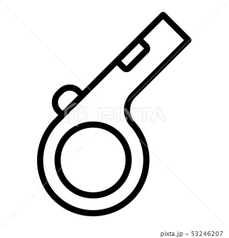Whistle icon, outline style Whistle icon, outline style 53246207