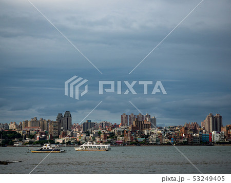 building in city at riverside in Taipei, Taiwan 53249405