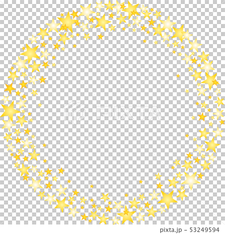星　リング　イラスト　ゴールド 53249594