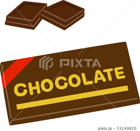 板チョコレートのパッケージのイラスト素材