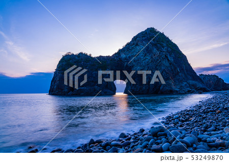 （静岡県）西伊豆　千貫門　夕景 53249870