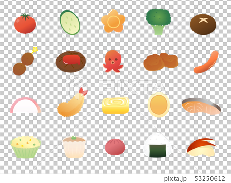 お弁当 おかずのアイコン素材集 53250612