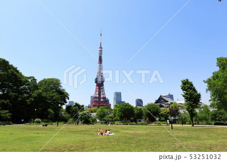 東京タワー　芝公園　快晴 53251032
