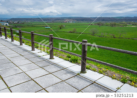 北海道　サラブレッド銀座　駐車公園からの眺め 53251213