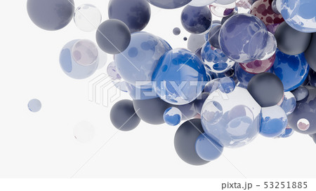Abstract background with 3d spheres Abstract background with 3d spheres 53251885