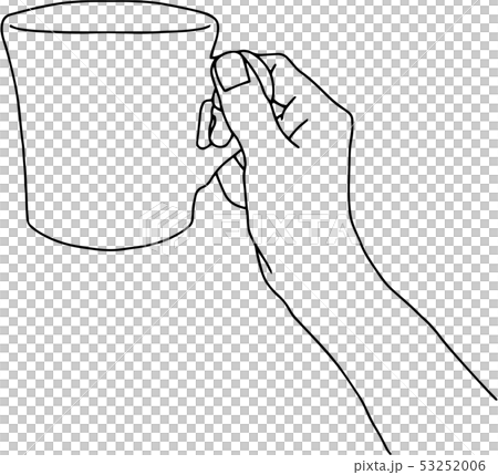Hand holding a cup 53252006