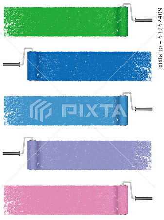 ペイントローラーで塗った背景セット 53252409