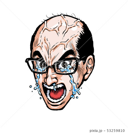 叫びハゲのイラスト素材 53259810 Pixta