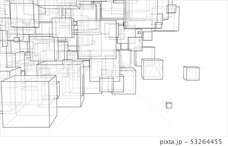 Vector abstract boxes background 53264455