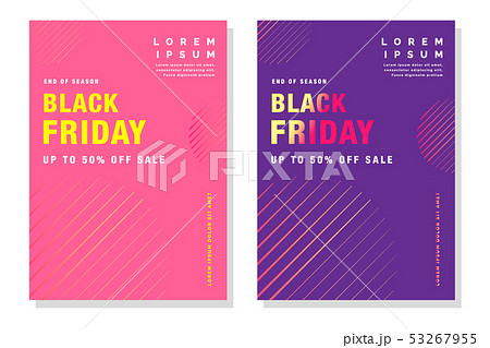 Black Friday sale inscription design template. 53267955