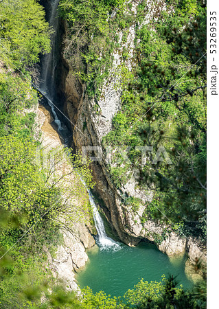 The view from the height to the waterfall 53269535