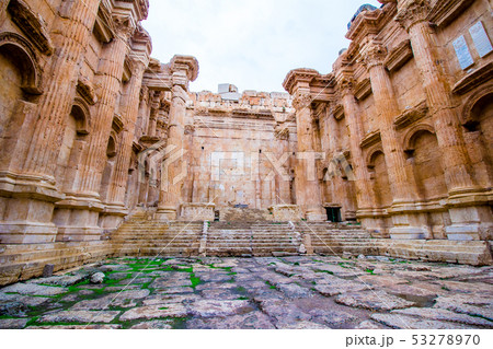 Roman city ruins of the ancient Baalbek in Lebanon Roman city ruins of the ancient Baalbek in Lebanon 53278970