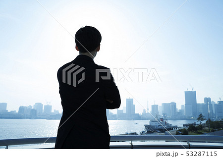 東京を見つめるビジネスマン 53287115