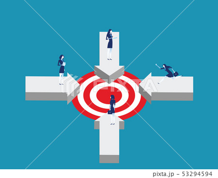 Direction. Business people with the same goal. Direction. Business people with the same goal. 53294594