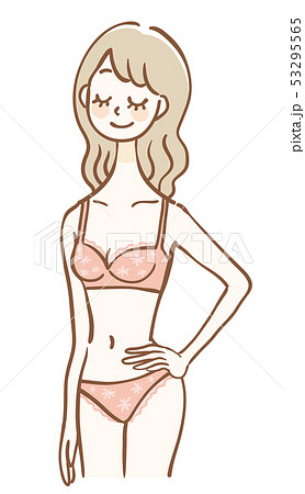 Sexy female underwear model - Stock Illustration [42033019] - PIXTA