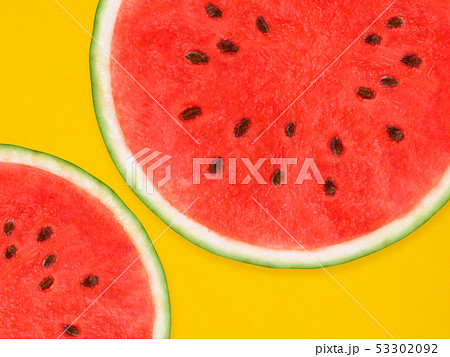 背景-夏-スイカ-オレンジ 背景-夏-スイカ-オレンジ 53302092