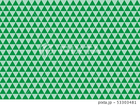 三角模様 緑色 シームレスのイラスト素材