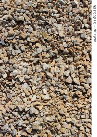 Broken stone ballast background Broken stone ballast background 53305386