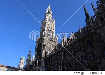ミュンヘンの市庁舎 ドイツ ヨーロッパ ミュンヘンの市庁舎 ドイツ ヨーロッパ 53308991