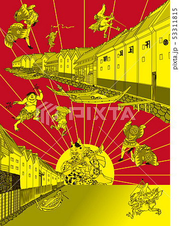 和風コラージュ その7 和風コラージュ その7 53311815