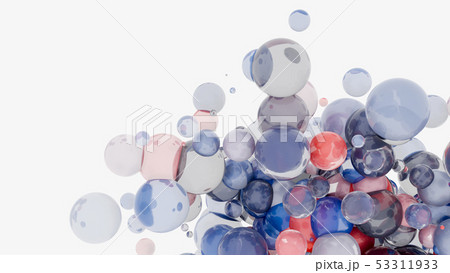Abstract background with 3d spheres 53311933