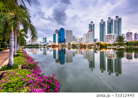 Bangkok, Thailand at Benjakiti Park Bangkok, Thailand at Benjakiti Park 53312445