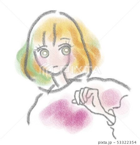 女性の正面上半身 53322354