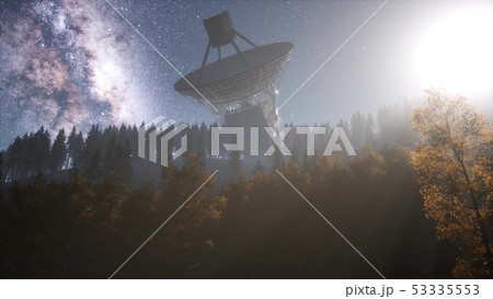 astronomical observatory under the night sky stars 53335553