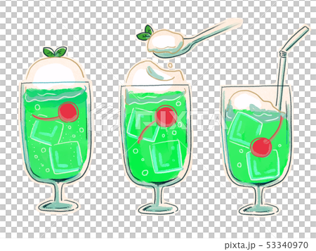 メロンクリームソーダ 53340970