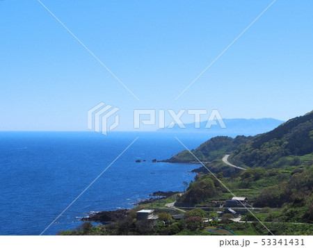 能登半島 ゾウゾウ鼻寄り道パーキングからの日本海 能登半島 ゾウゾウ鼻寄り道パーキングからの日本海 53341431
