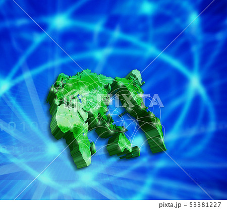 世界のインターネット網のイラスト素材