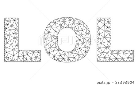 Polygonal Network LOL Text Caption 53393904