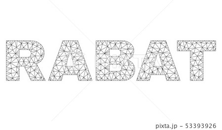 Polygonal Mesh RABAT Text Label 53393926