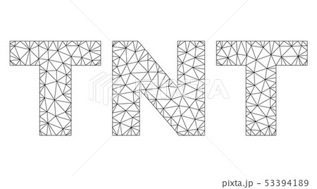 Polygonal Mesh TNT Text Caption Polygonal Mesh TNT Text Caption 53394189