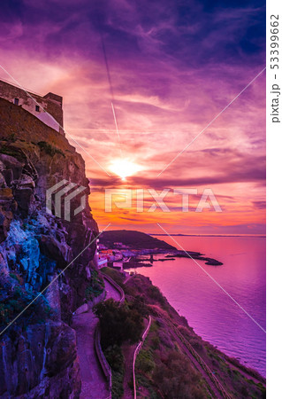 Beautiful alley of castelsardo old city - sardinia 53399662