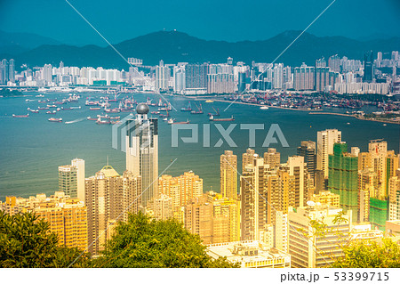 Hong Kong Skyline View From Victoria Peak 53399715