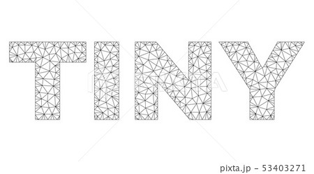 Polygonal Network TINY Text Caption 53403271