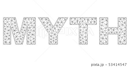 Polygonal Mesh MYTH Text Caption 53414547