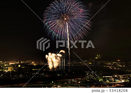 男山展望台から望む京都芸術花火 53418208