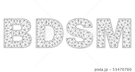 Polygonal Network BDSM Text Caption Polygonal Network BDSM Text Caption 53470760