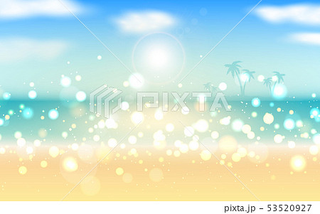 sunlight at the beach in the morning	 53520927