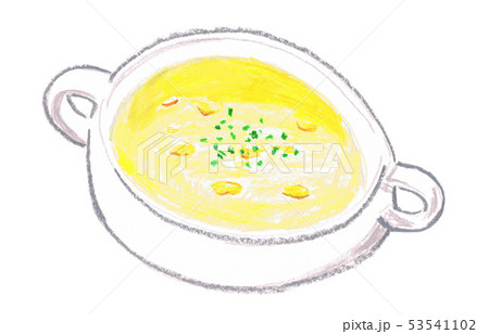 コーンスープのイラスト素材