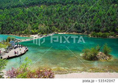 Blue moon Valley,Baishui River landscape and Jade Blue moon Valley,Baishui River landscape and Jade 53542047