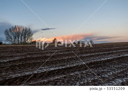 East flemish landscape at dusk 53551209