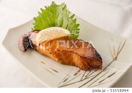 銀鱈 タラ 銀だらみりん漬け 盛付 53558994