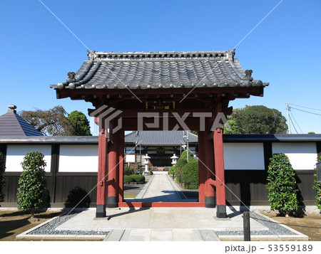 坂東市の高声寺（山門） 53559189