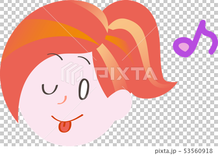 Female facial expression Female facial expression 53560918