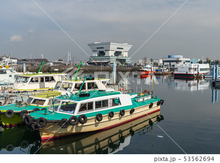 port in Yokohama bay, Japan port in Yokohama bay, Japan 53562694